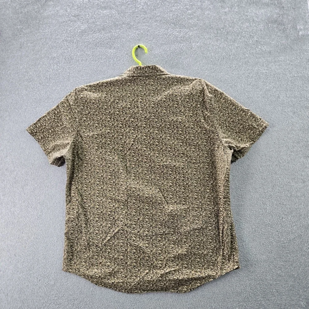 Levi's Men Button Up Shirt‎ XL Tan Camouflage Short Sleeve